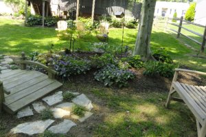 Our new shade garden in Elkton